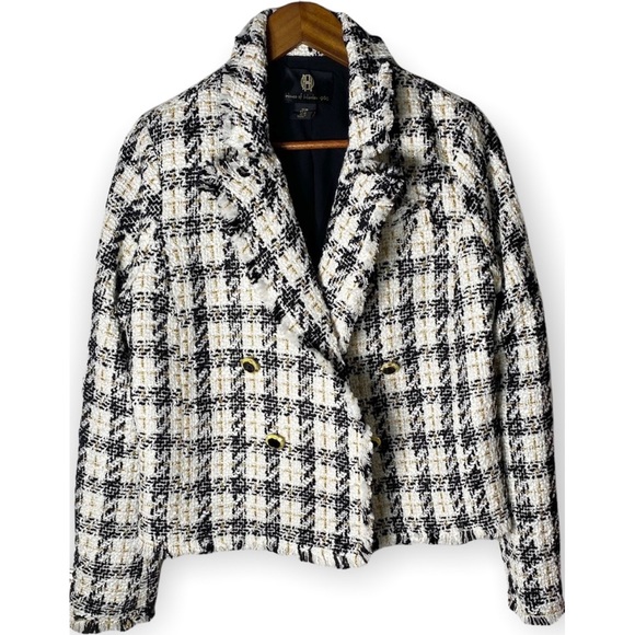 House of Harlow 1960 Jackets & Blazers - HOUSE OF HARLOW 1960 Houndstooth Tweed Blazer
